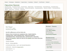 Tablet Screenshot of creating-change.de